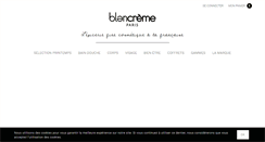 Desktop Screenshot of boutique.blancreme.com