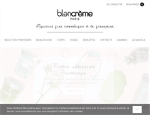 Tablet Screenshot of boutique.blancreme.com